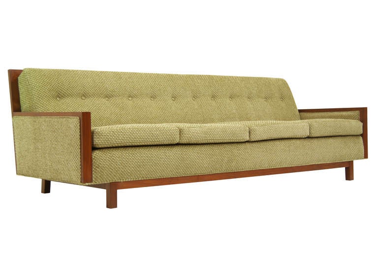 Glenn of California Walnut Sofa by John Kapel