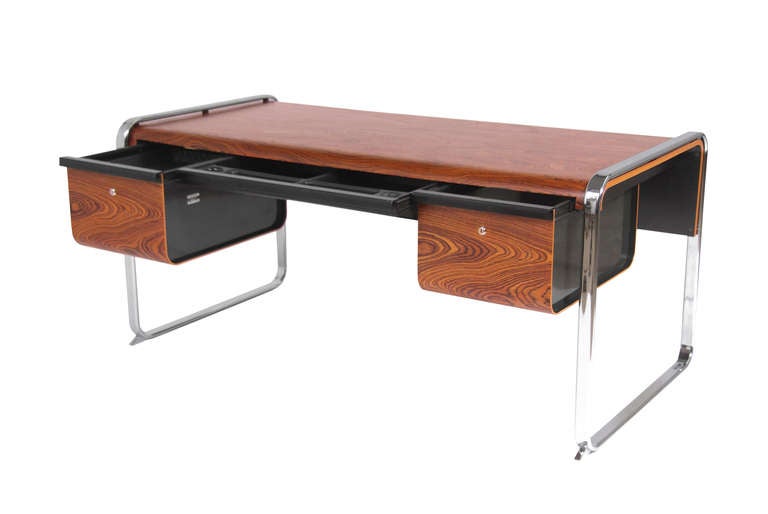 zebra wood desk
