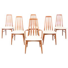 Niels Koefoed Teak "Eva" Dining Chairs for Hornslet