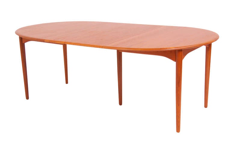Danish Modern Teak Dining Table by Arne Vodder In Excellent Condition In Los Angeles, CA