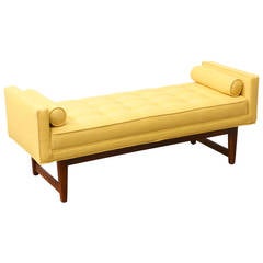 Mid-Century Modern Tufted Bench