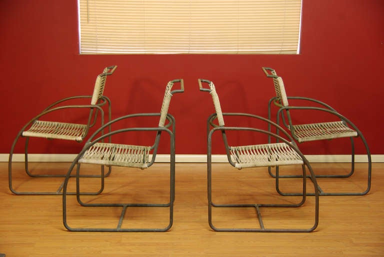 Kipp Stewart Bronze Patio Chairs for Terra In Good Condition In Los Angeles, CA