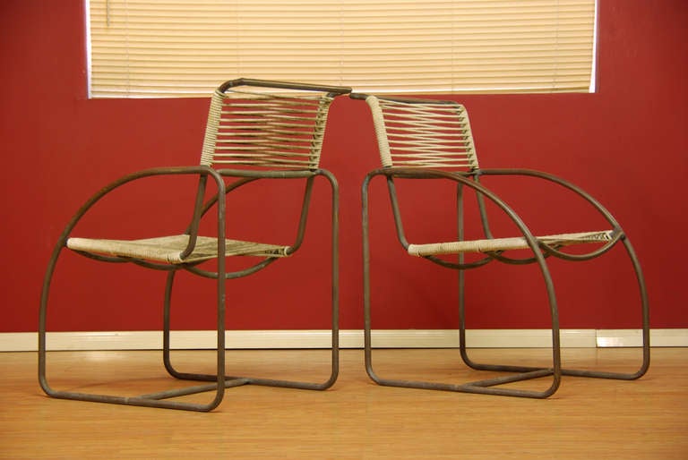 Late 20th Century Kipp Stewart Bronze Patio Chairs for Terra