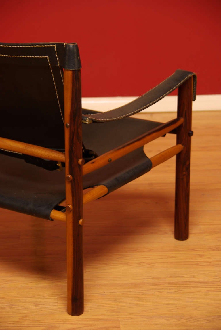 Arne Norell Rosewood Safari Lounge Chairs 3