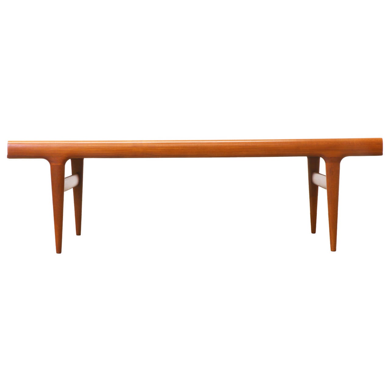 Designer: Johannes Andersen.
Manufacturer: Uldum Mobelfabrik.
Period/Style: Danish Modern.
Country: Denmark.
Date: 1950s.

Dimensions: 20.5″ H x 67.5″ L x 23.5″ W.
Materials: Teak.
Condition: Excellent, Newly Refinished.
Number of Items: