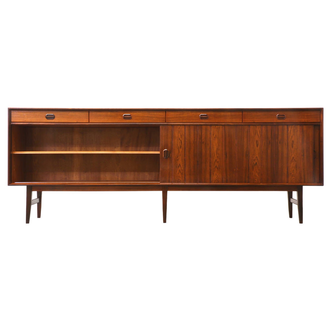 Mid-Century Modern Danish Modern Monumental Rosewood Credenza by Sibast