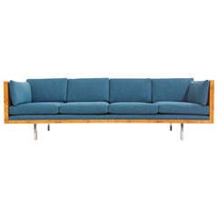 Thayer-Coggin Burl Wood Sofa by Milo Baughman
