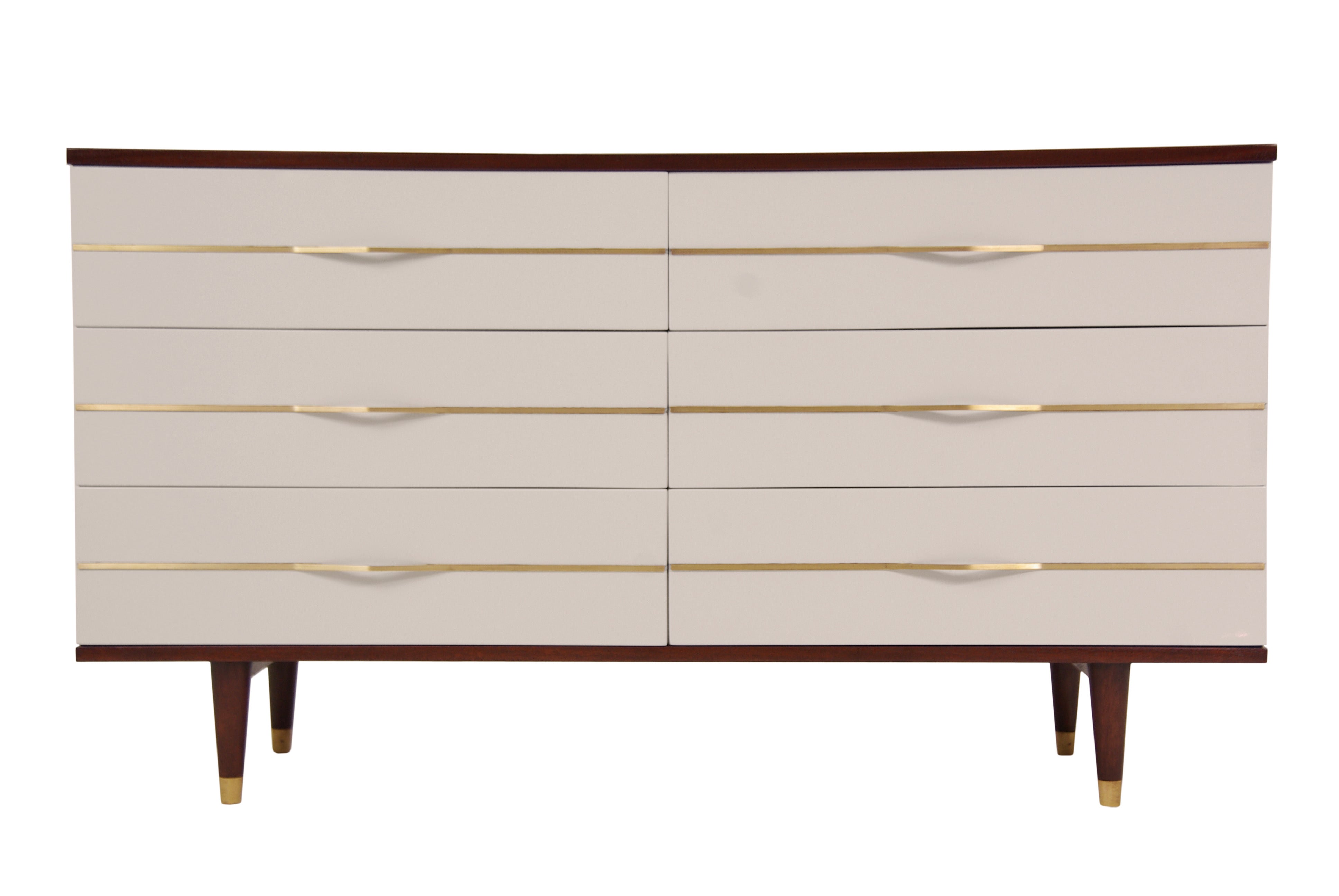 Mid Century Modern Two Tone Lacquered Dresser