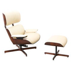 George Mulhauser Lounge Chair with Ottoman for Plycraft