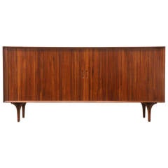 Milo Baughman Tambour Door Credenza