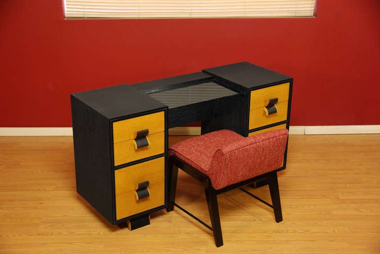 Mid-Century Modern Herman Miller Vanity Set by Gilbert Rohde