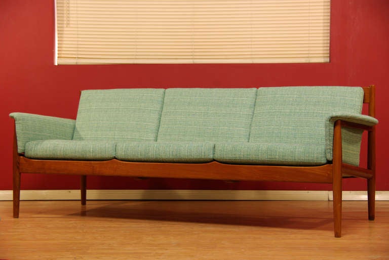 Mid-Century Modern Danish Modern Teak Sofa by Grete Jalk