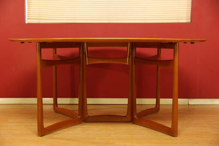 Danish Teak Dining Table by Peter Hvidt & Orla Mølgaard-Nielsen