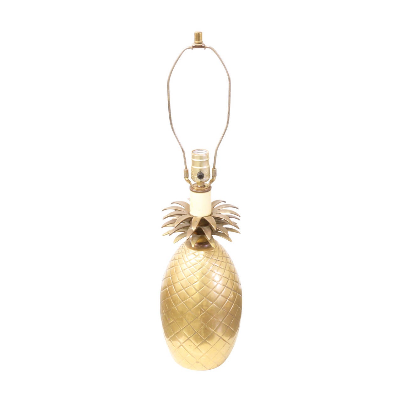 Vintage Brass Pineapple Table Lamp