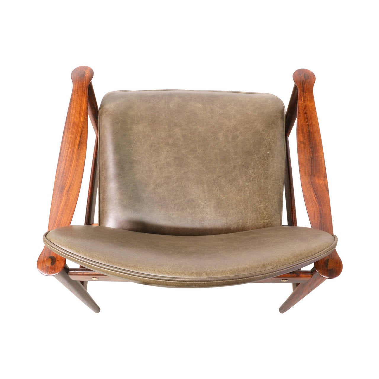 Norwegian Fredrik Kayser Model-711 Rosewood Lounge Chair for Vatne Lenestolfabrikk