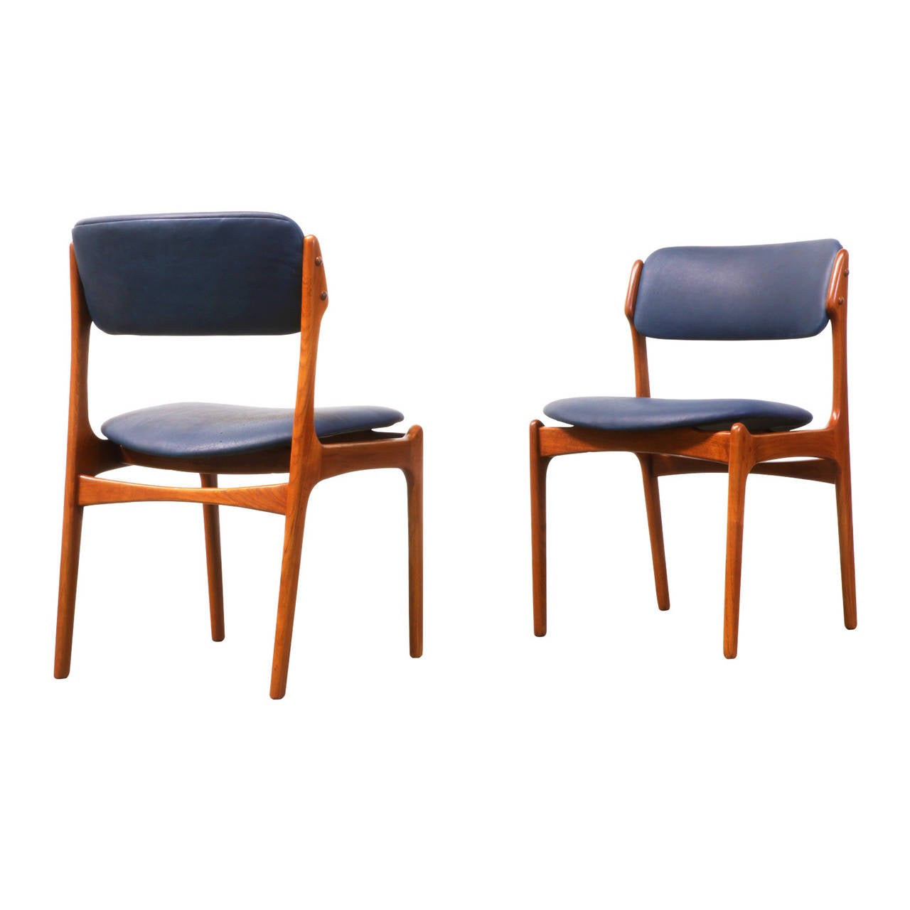 Danish Erik Buck Teak Dining Chairs for O.D. Mobler