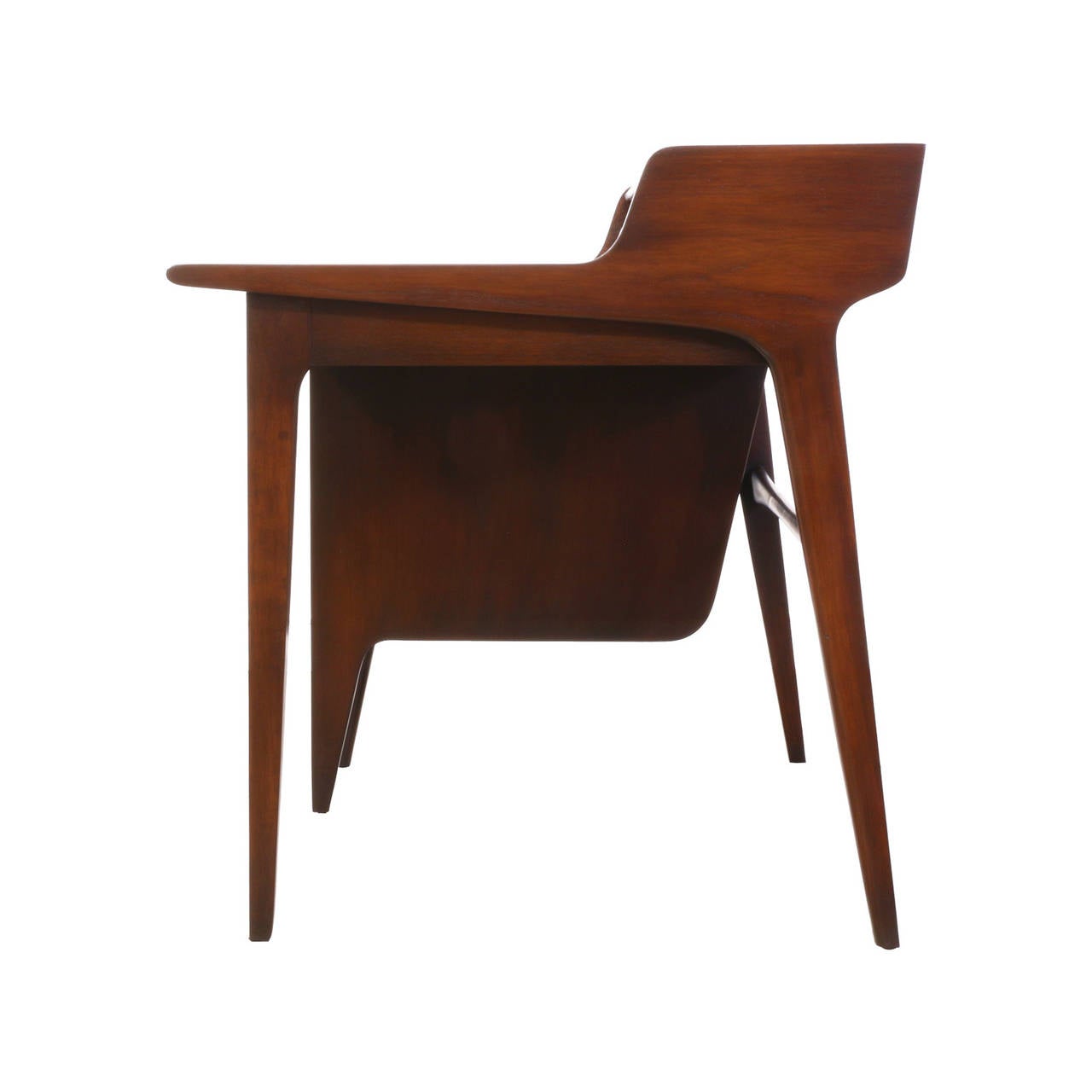 Mid-20th Century John Van Koert “Profile” Leather-Top Writing Desk for Drexel