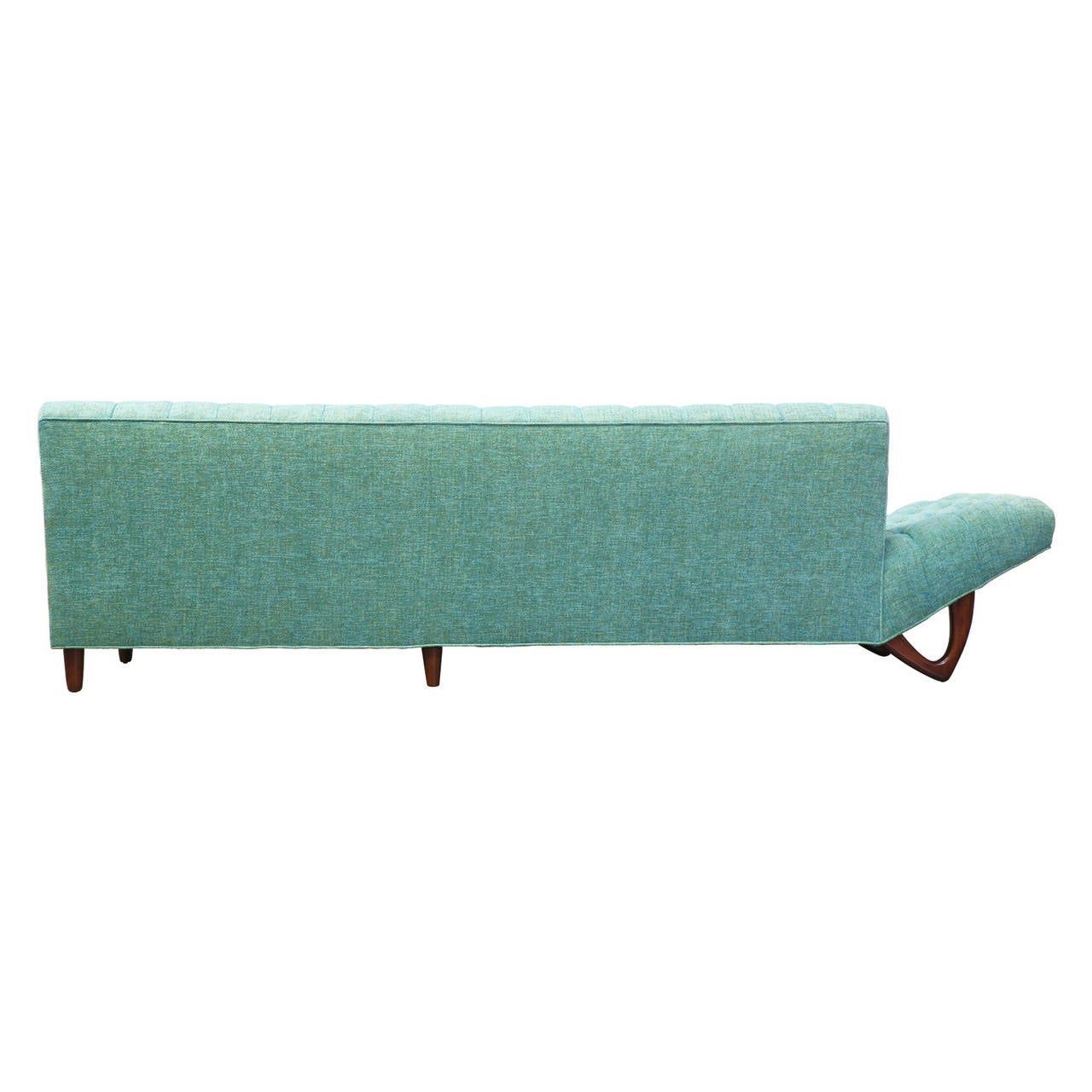 Craft Associates Style Tufted Sofa or Chaise Lounge In Excellent Condition In Los Angeles, CA