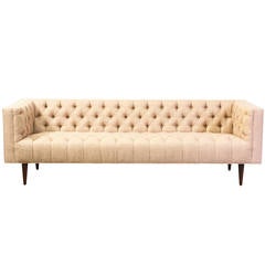 Mid-Century Modern Tufted Sofa