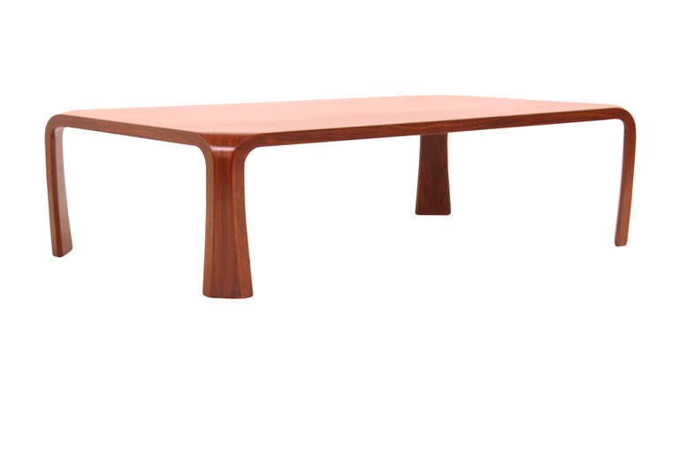 Japanese Saburo Inui Rosewood Coffee Table for Tendo Mokko