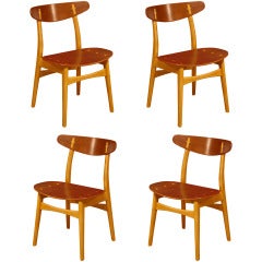 CH-30 Teak Dining Chairs by Hans J. Wegner