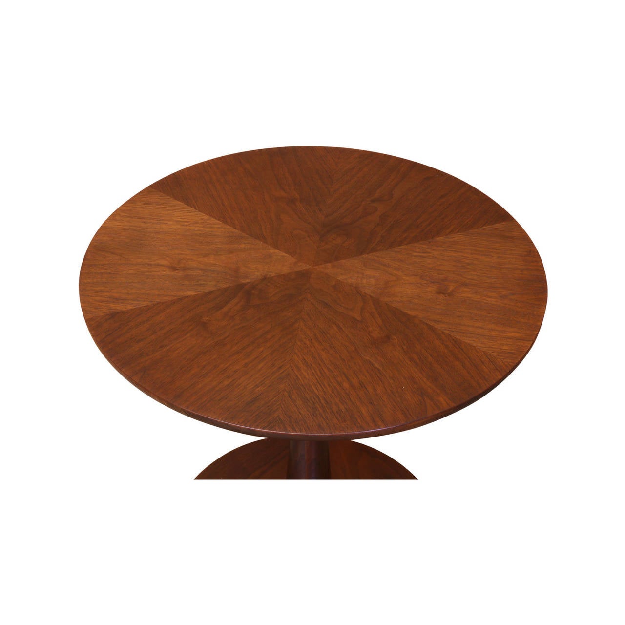 Designer: Kipp Stewart & Stewart McDougall
Manufacturer: Drexel “Declaration”
Period/Style: Mid Century Modern
Country: United States
Date: 1950’s

Dimensions: 20.25″H 22″D
Materials: Walnut
Condition: Excellent – Newly Refinished
Number of