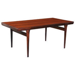 Johannes Andersen Rosewood Draw-Leaf Dining Table for Uldum Mobelfabrik