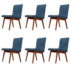 Walnut Dining Chairs by Stanley Young