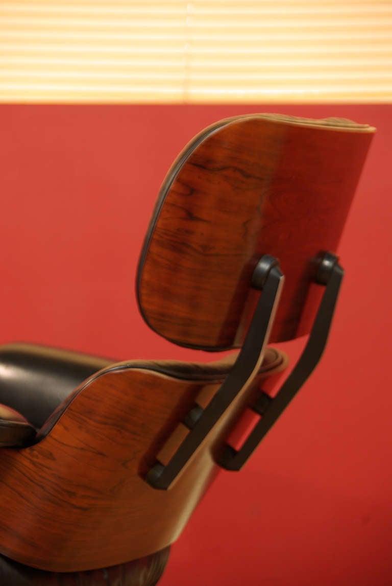 Leather Rosewood Eames Lounge Chair 1