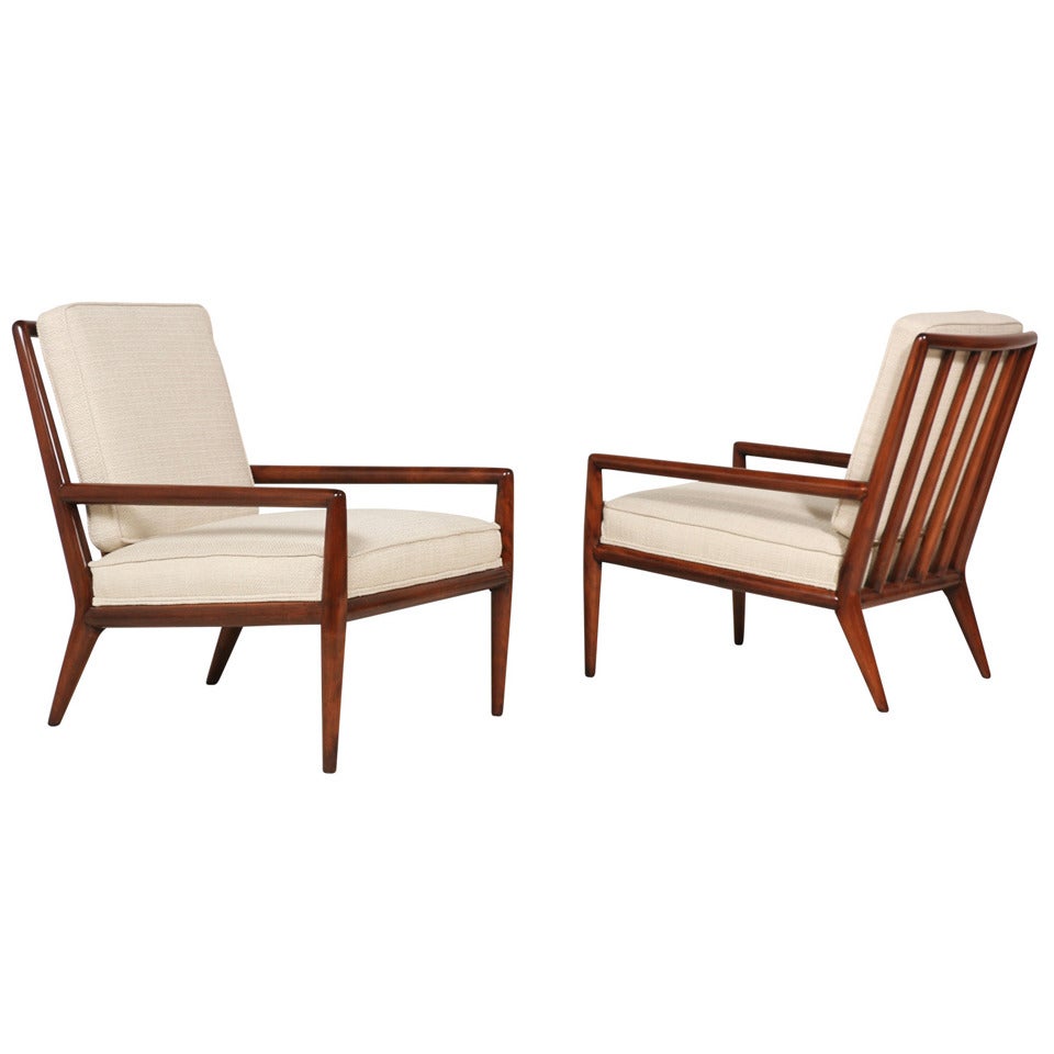 T.H. Robsjohn-Gibbings Lounge Chairs for Widdicomb