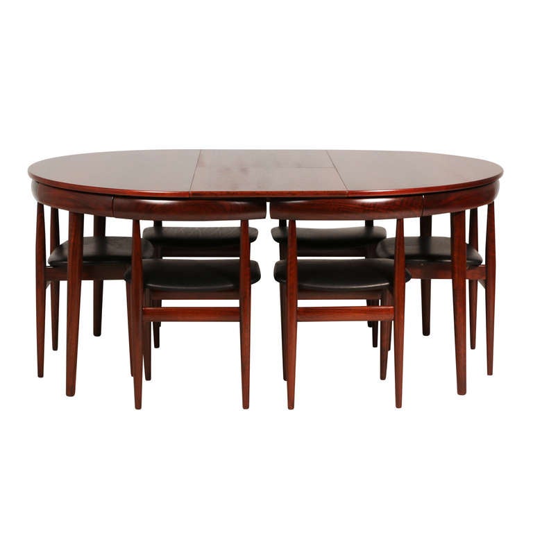 Hans Olsen Rosewood Dining Set at 1stDibs
