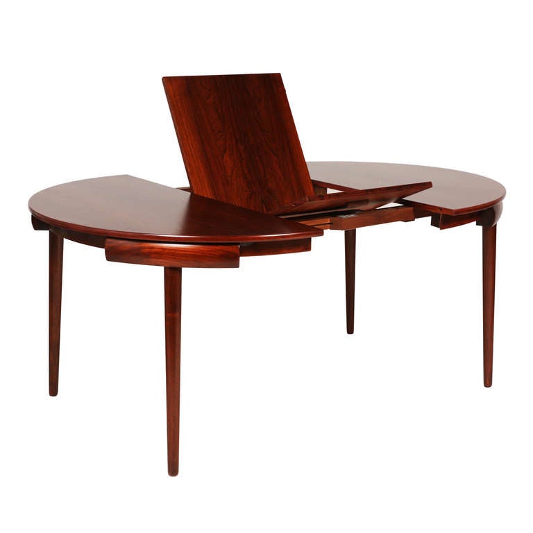 Hans Olsen Rosewood Dining Set In Excellent Condition In Los Angeles, CA