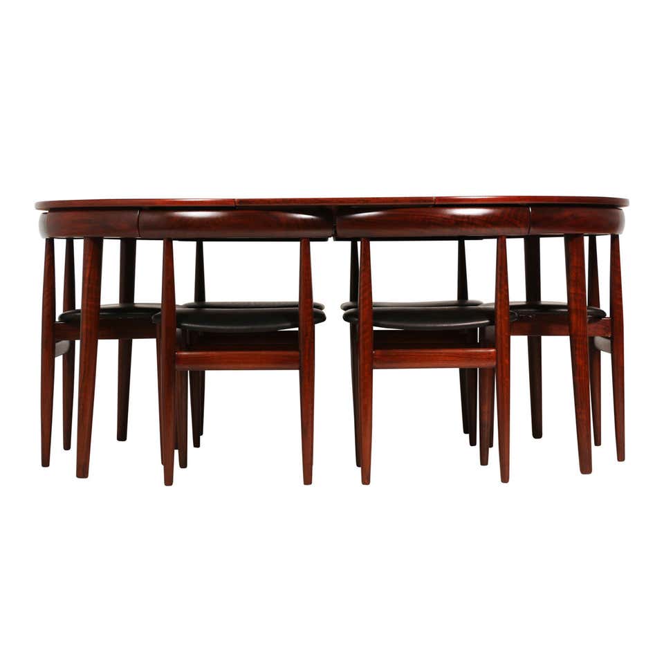 Hans Olsen Rosewood Dining Set at 1stDibs