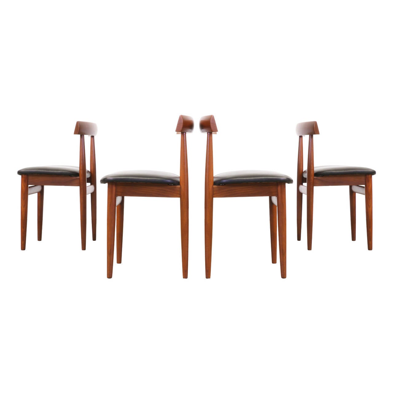 Mid-Century Modern Hans Olsen Teak Dining Chairs for Frem Rojle