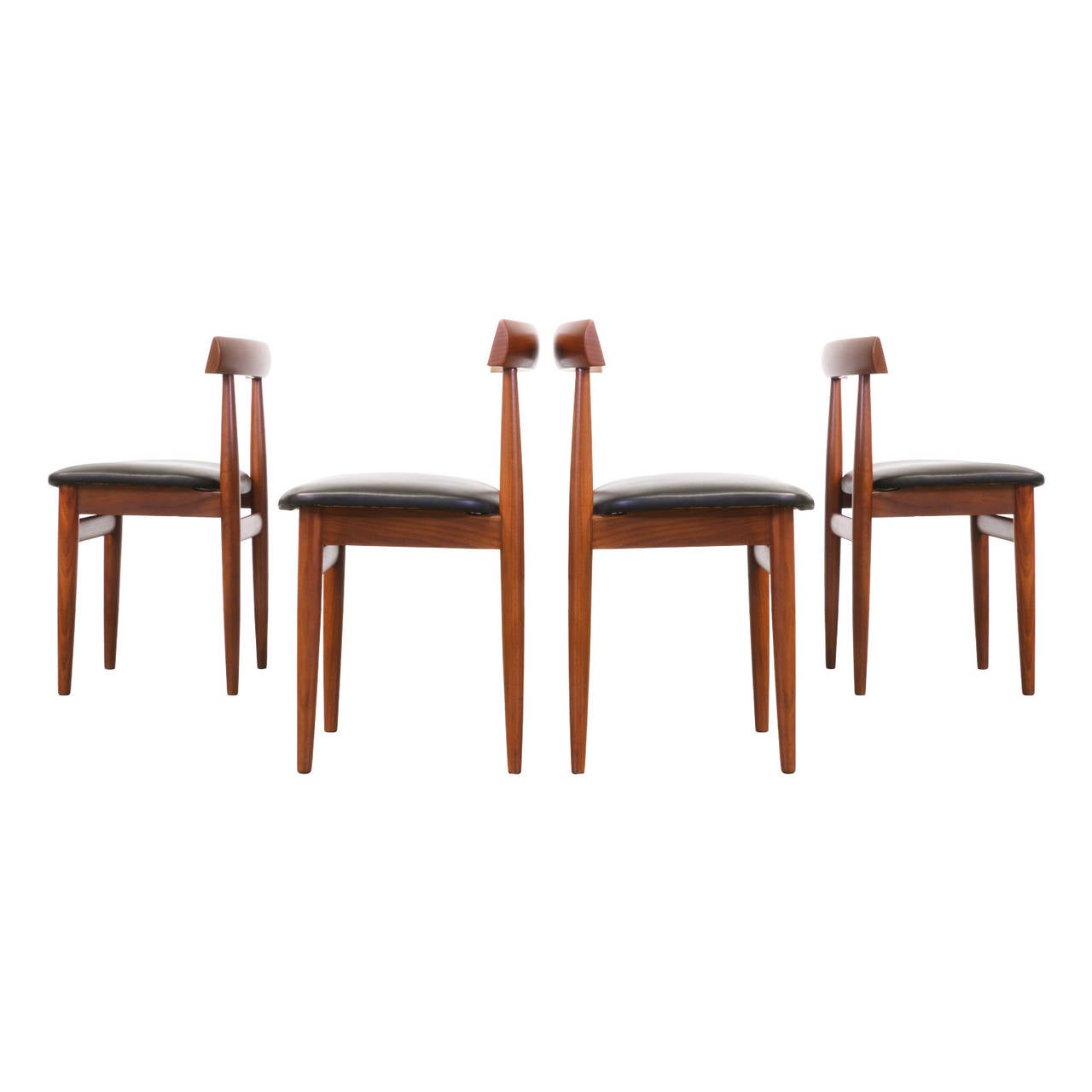 Mid-Century Modern Hans Olsen Teak Dining Chairs for Frem Rojle