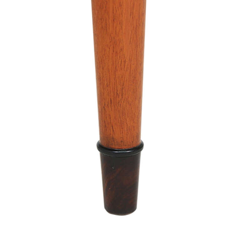 Frank Kyle Leather and Rosewood Mexican Stool 1