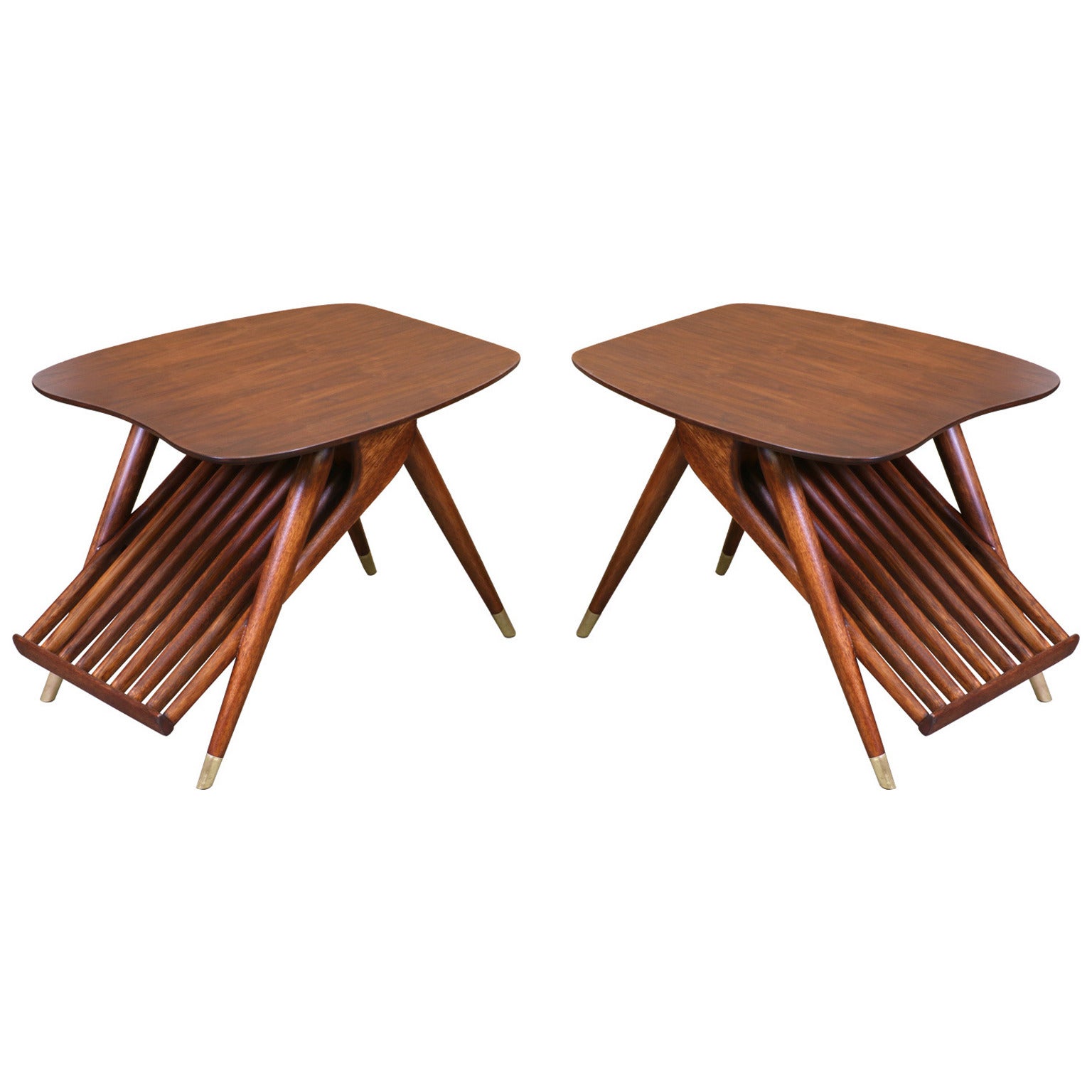 Mid-Century Magazine Side Tables by Ace-Hi