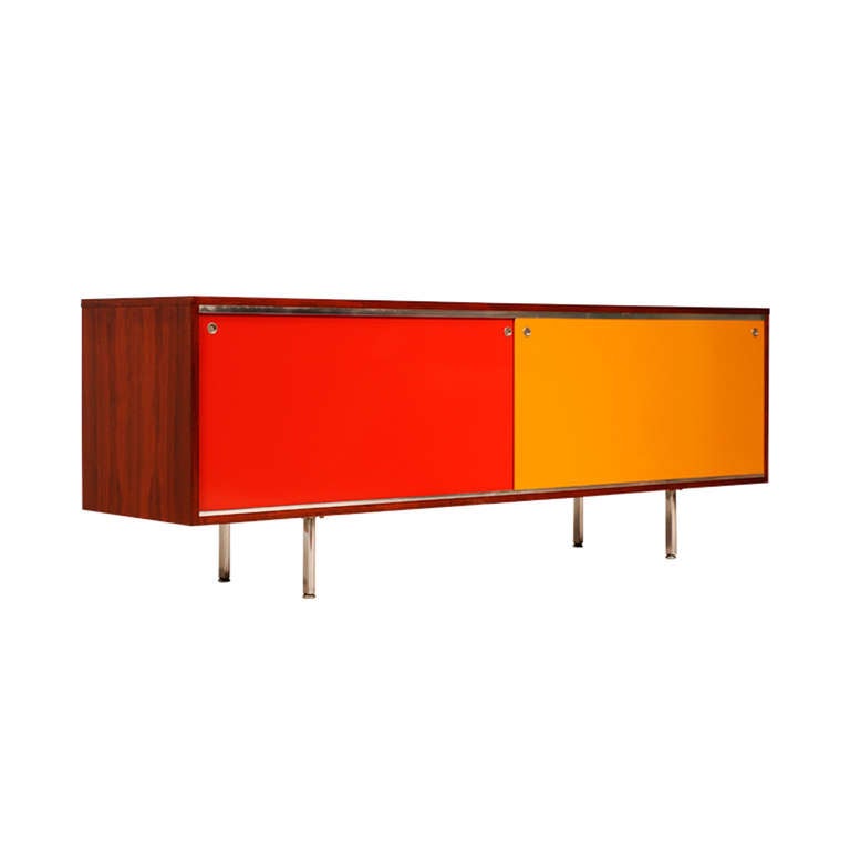 George Nelson Lacquer Credenza for Herman Miller In Excellent Condition In Los Angeles, CA