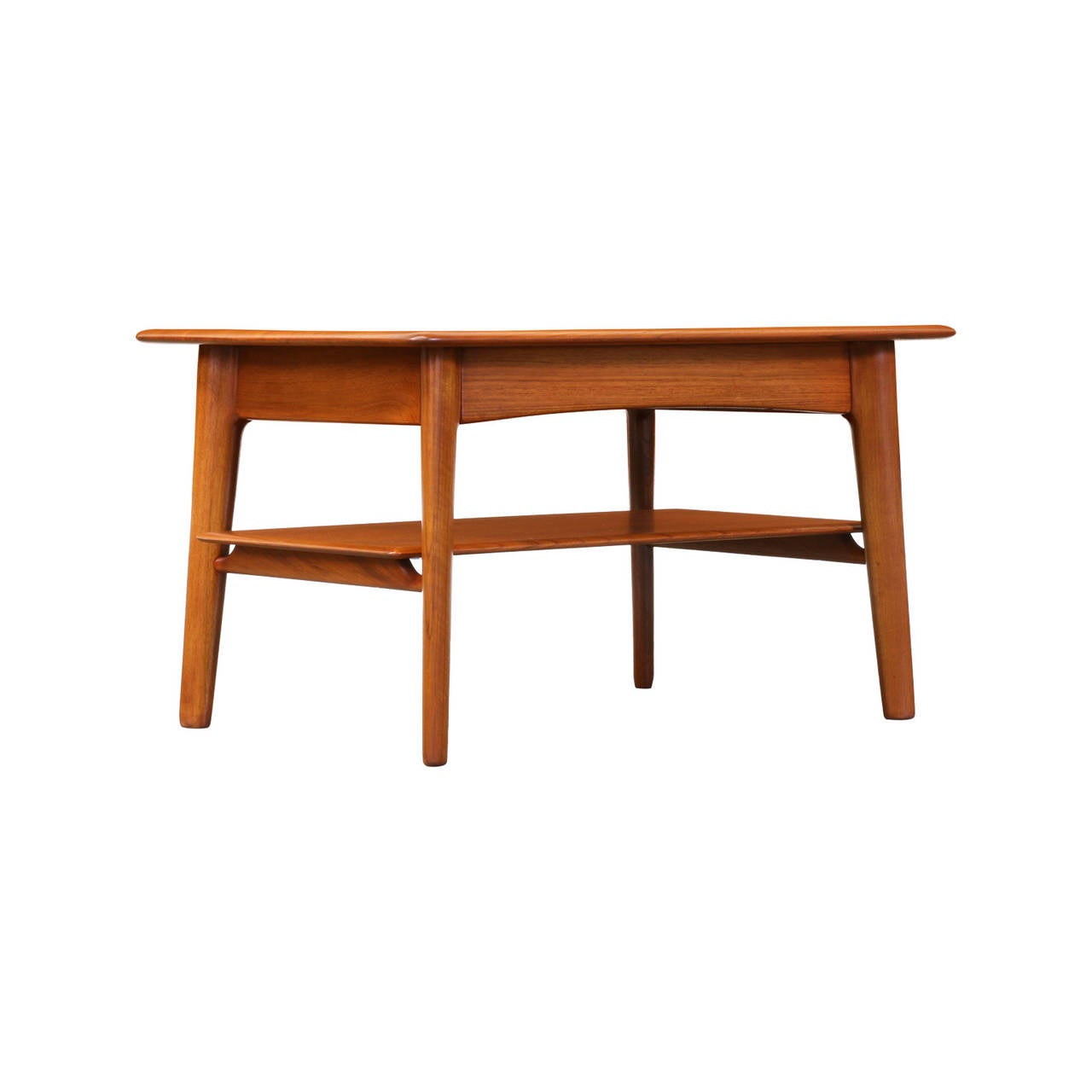 Svend A Madsen Two Tier Side Table For Karl Lindegaard At 1stdibs Designer Svend A Madsen Manufacturer Karl Lindegaard Period Style Danish Modern