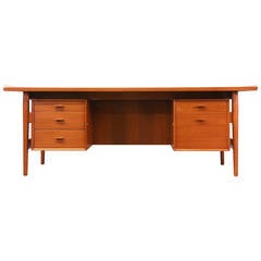 Arne Vodder Executive Teak Desk for Sibast Mobler