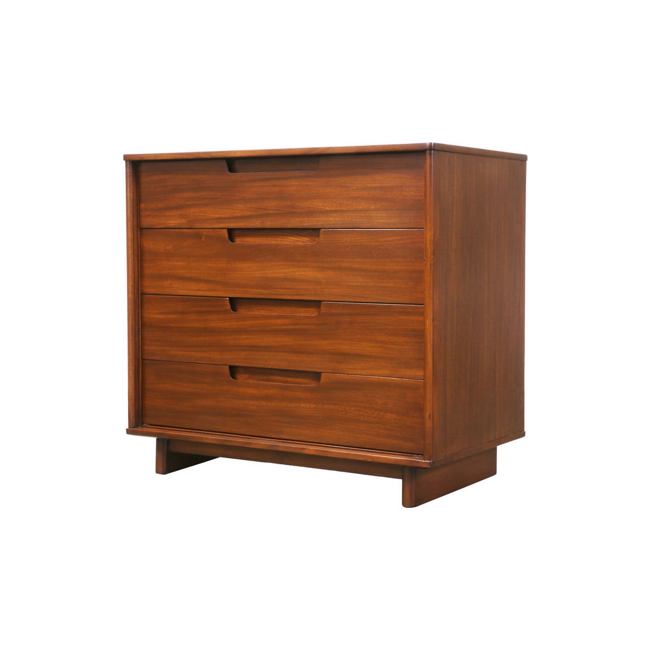 Designer: Milo Baughman
Manufacturer: Drexel “Today’s Living”
Period/Style: Mid Century Modern
Country: United States
Date: 1950’s

Dimensions: 29.25″H x 32″W x 18.25″D
Materials: Walnut
Condition: Excellent – Newly Refinished
Number of
