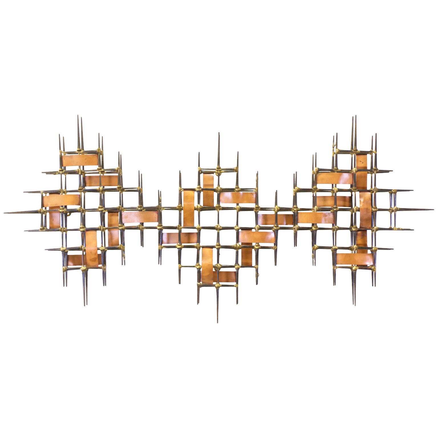 Mid Century Brutalist Abstract Wall Sculpture