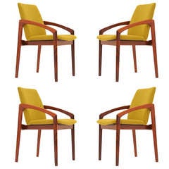 Danish Modern Rosewood Dining Chairs by Kai Kristiansen