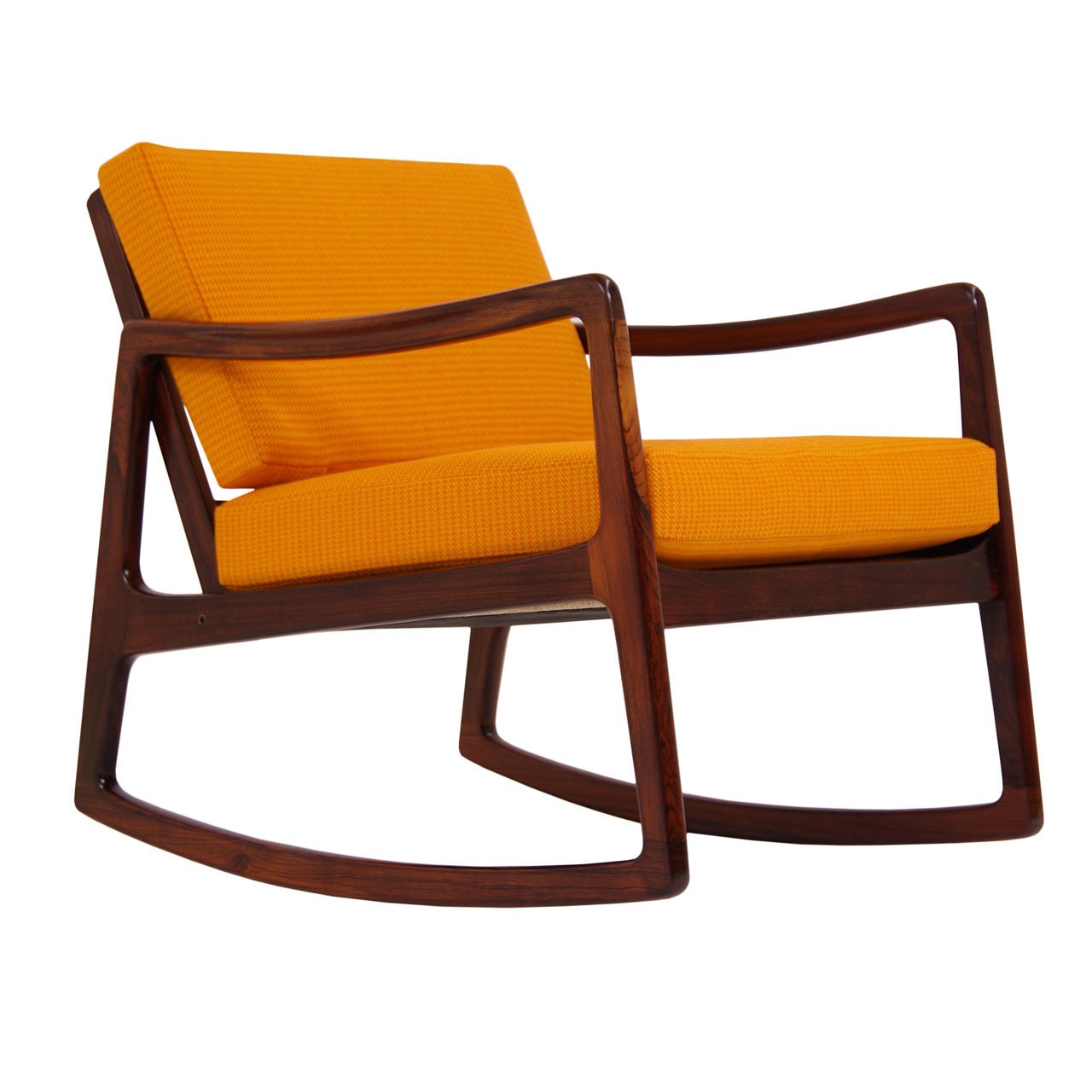 Rosewood Rocking Chair by Ole Wanscher