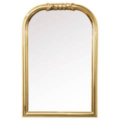 Midcentury Italian Brass Mirror