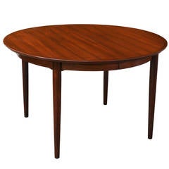 Danish Modern Rosewood Expanding Dining Table