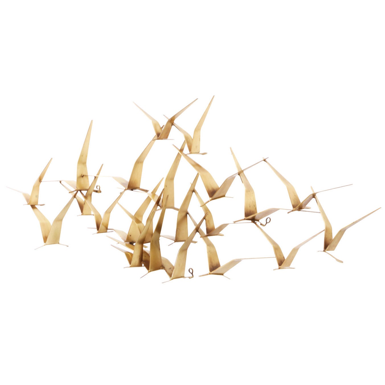 Curtis Jere Brass “Flock of Birds” Wall Art Sculpture for Artisan House
