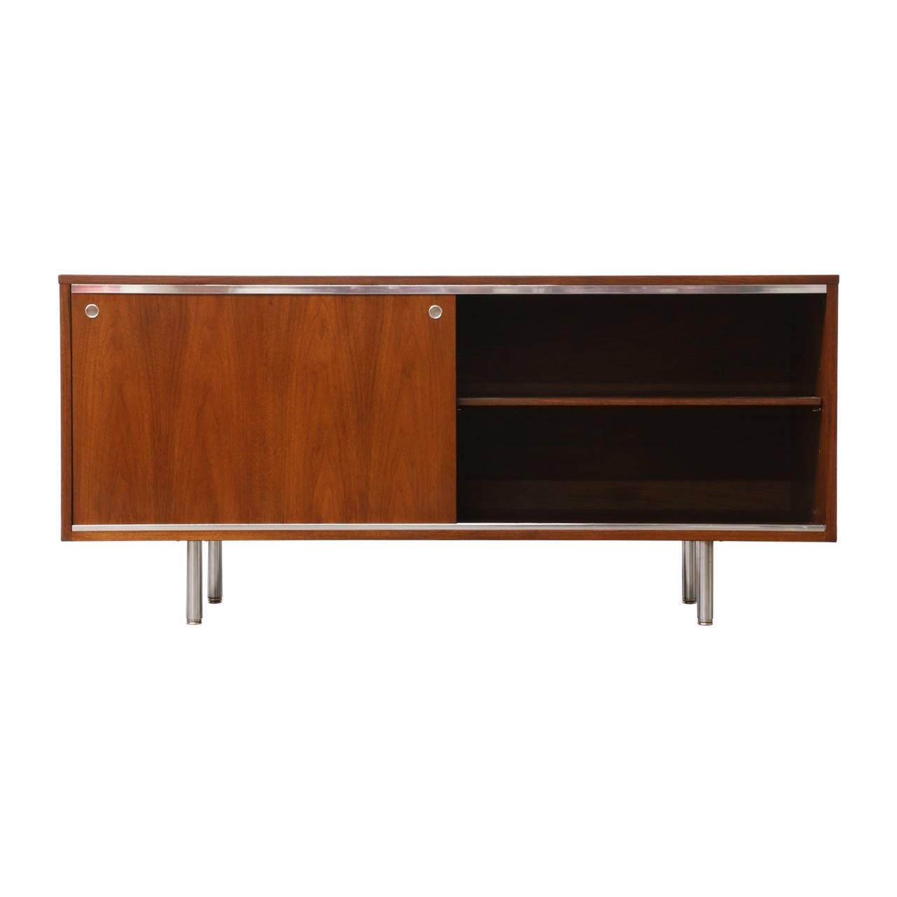 Mid-Century Modern George Nelson Walnut Credenza for Herman Miller