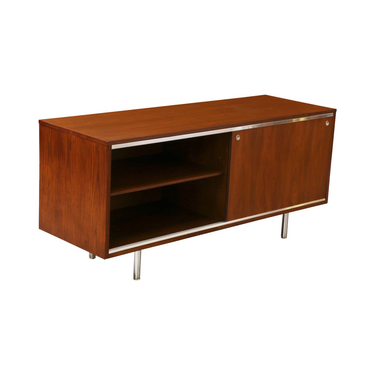 American George Nelson Walnut Credenza for Herman Miller