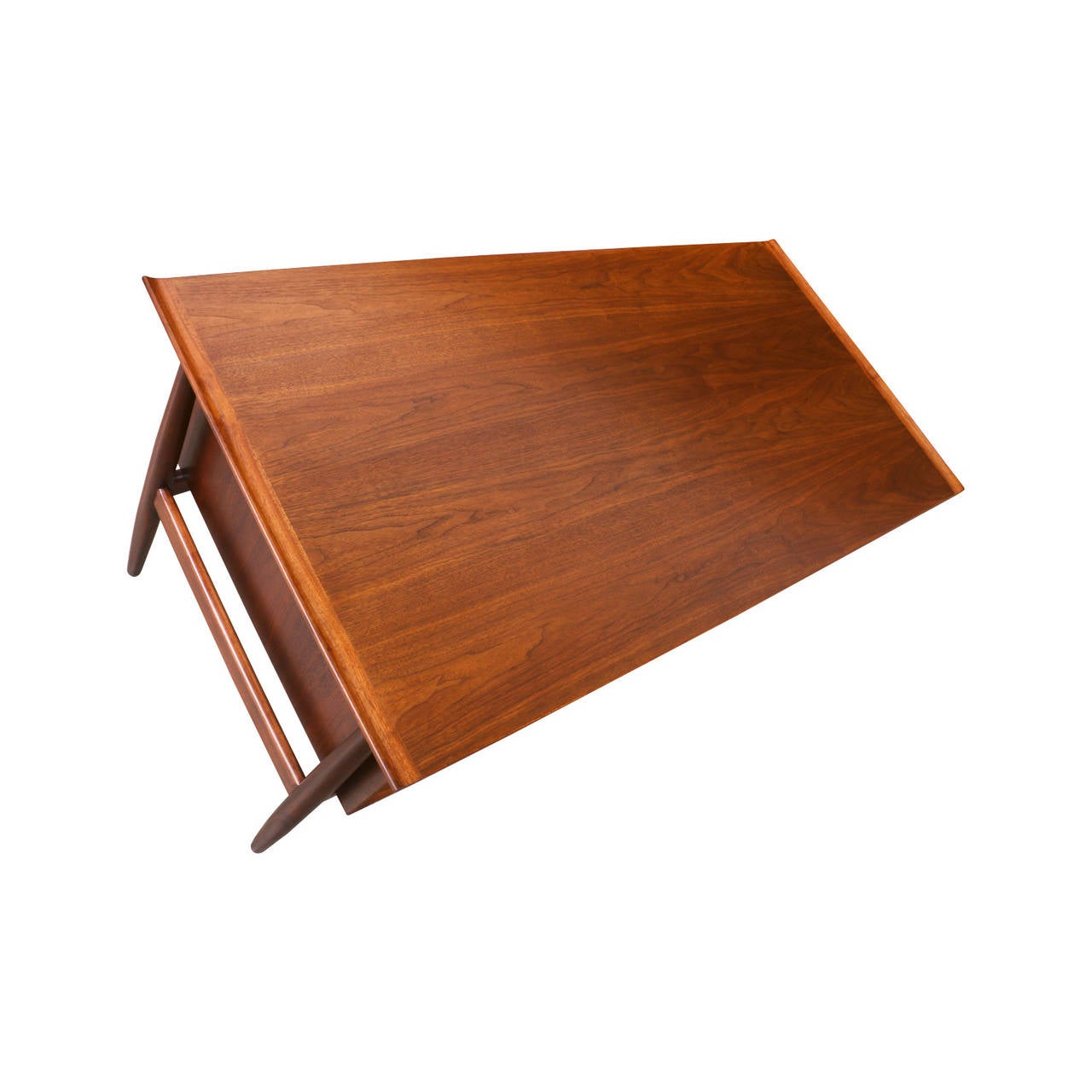 Danish Modern Executive Desk by H.P. Hansen In Excellent Condition In Los Angeles, CA